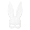 Halbmaske Hase | Schwarz oder Weiß