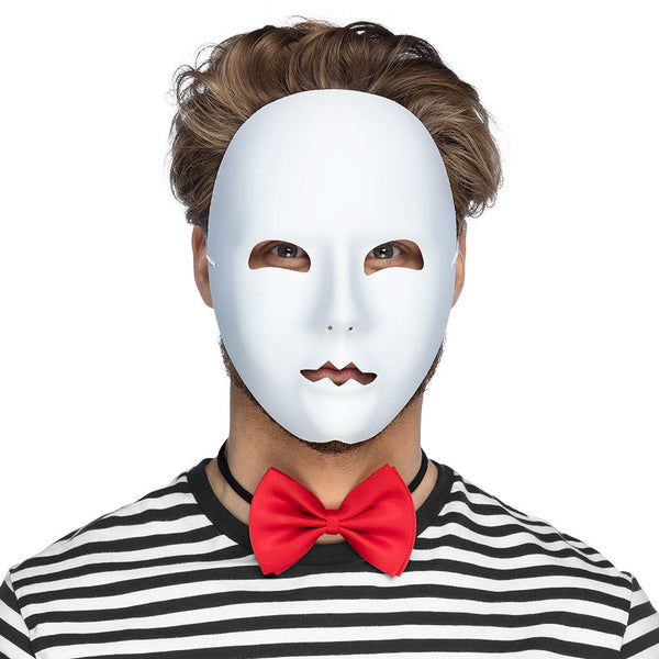 Gesichtsmaske Mime - Verschiedene Farben | Weiß, Schwarz, Silber oder Gold