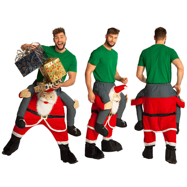 Lustiges Weihnachtsmannkostüm für Erwachsene (Einheitsgröße)