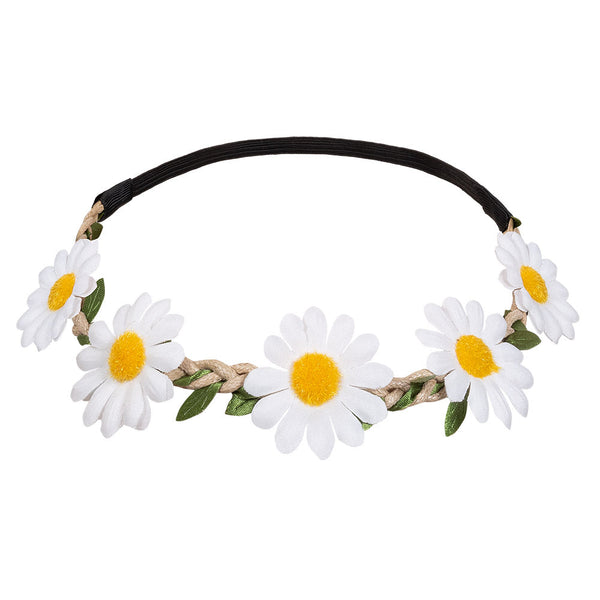 Hippie de luxe Set (Stirnband, Partybrille, Ohrringe und Halskette)