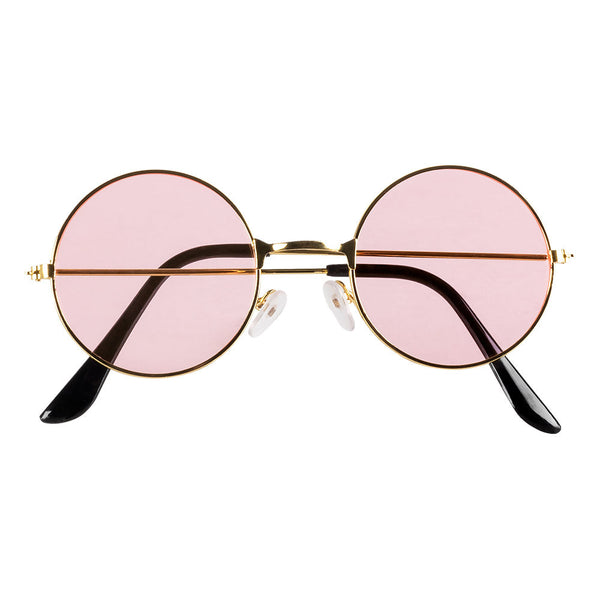 Hippie de luxe Set (Stirnband, Partybrille, Ohrringe und Halskette)