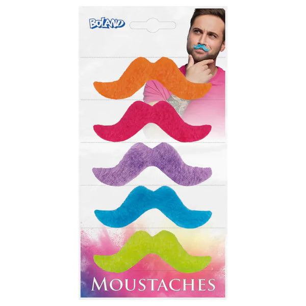 5er-Set Schnurrbärte | 5 Farben