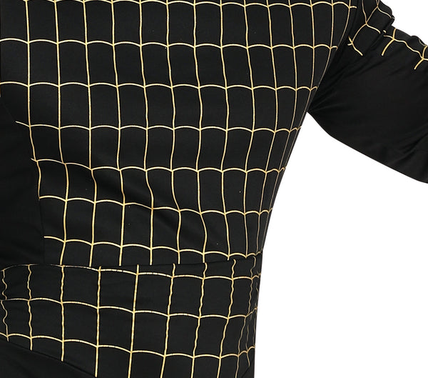 Spider-Man Kostüm Herren Schwarz – Overall mit Kapuze