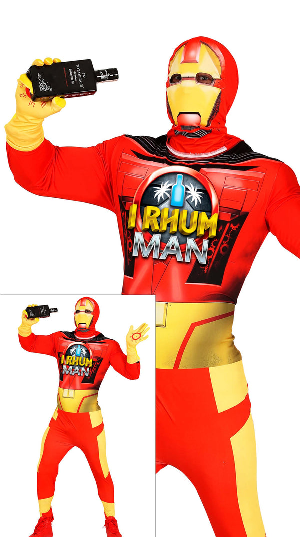 Irhum Man Kostüm für Herren – Humorvoller Superheldenanzug (Parodie)