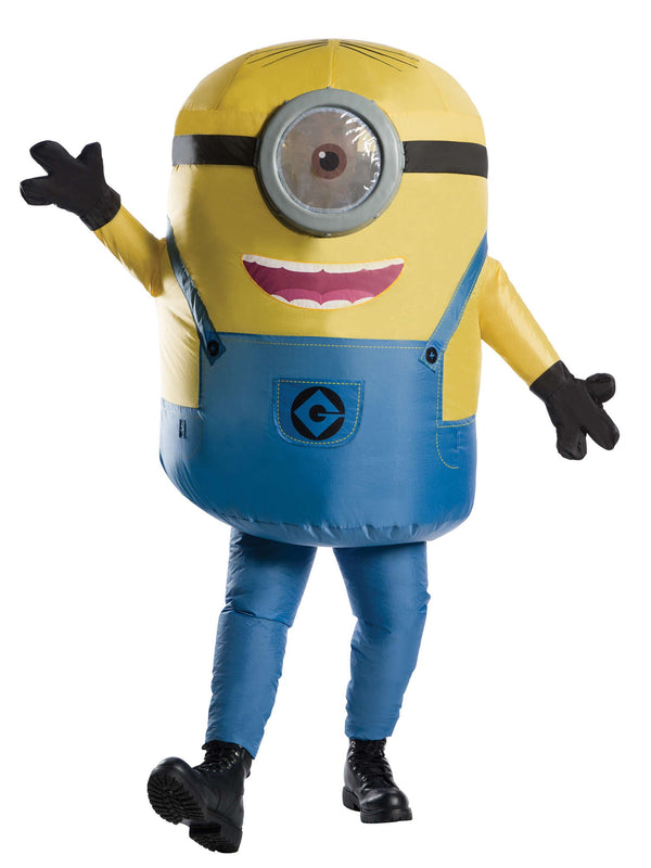 Aufblasbares Stuart Minion Kostüm für Erwachsene | Einheitsgröße