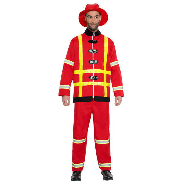 Feuerwehrmann Kostüm | Feuerwehranzug für Erwachsene