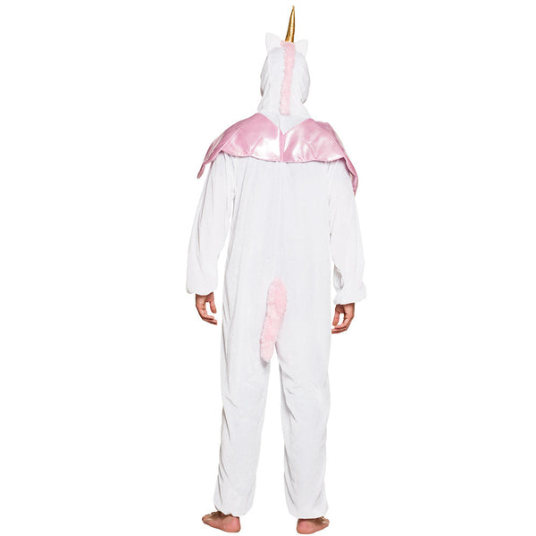 Einhorn-Onesie | Einhorn-Anzug für Erwachsene | Rosa oder Weiß