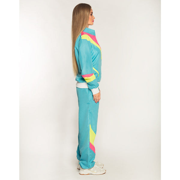90er Trainingsanzug | Retro Babe | Neonblau