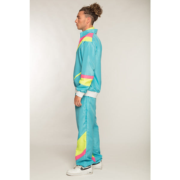 90er Trainingsanzug | Retro Dude | Neonblau