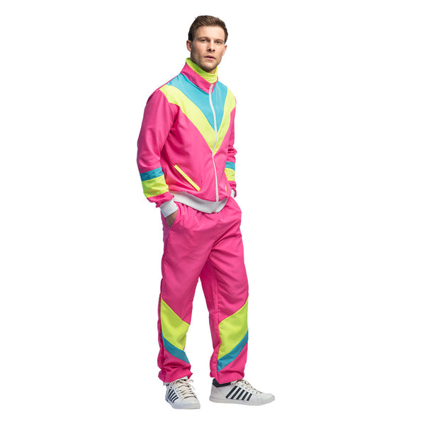 90er Trainingsanzug | Retro Typ | Neonpink