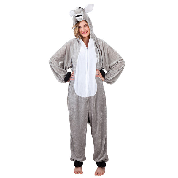 Esel-Onesie | Unisex-Eselkostüm | Für Kinder & Erwachsene