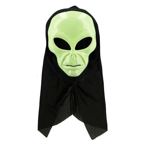 Alien Gesichtsmaske mit Kapuze
