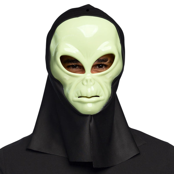 Alien Gesichtsmaske mit Kapuze