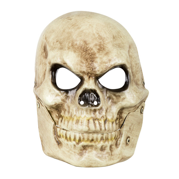 Totenkopf-Gesichtsmaske – mit beweglichem Kiefer