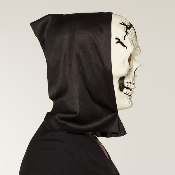 Totenkopf-Gesichtsmaske mit Kapuze