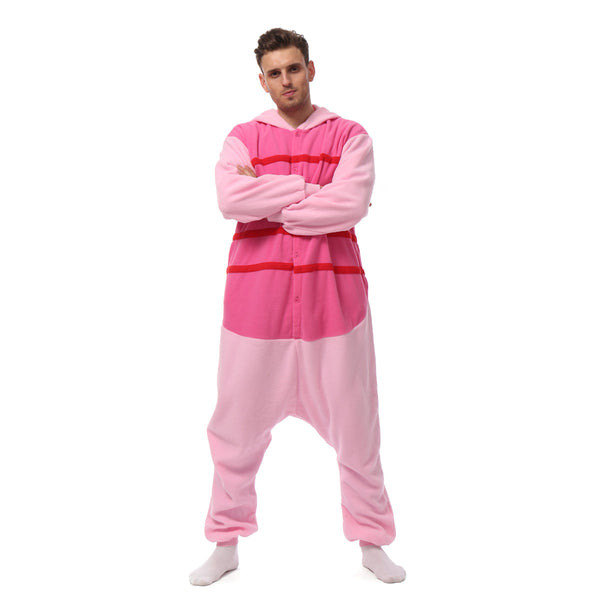 Ferkel-Onesie (Winnie Puuh) | Kostüm | Pyjama | Für Kinder & Erwachsene