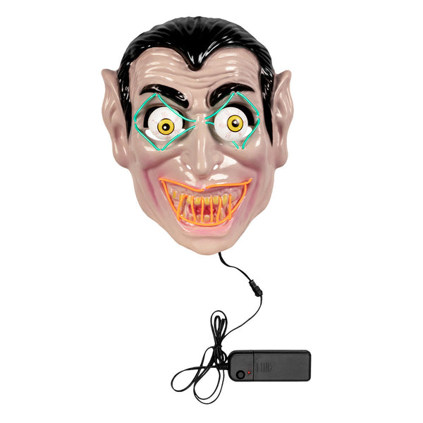 LED Maske Graf Vampir für Halloween