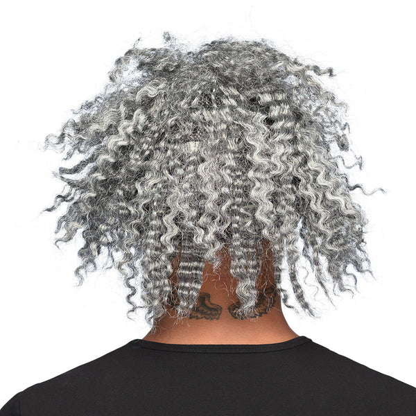 Latex Kopfmaske Crazy Zombie – Halloween Maske mit Haaren