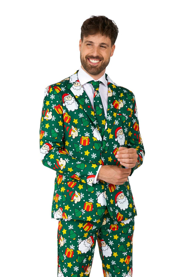 Suitmeister Herrenanzug Santa Elves Grün