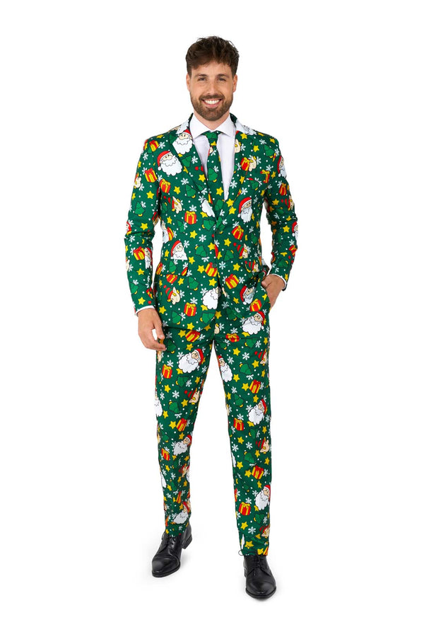 Suitmeister Herrenanzug Santa Elves Grün