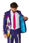 Suitmeister | Zuckerschädel Lila | Halloweenkostüm für Herren