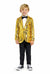 Suitmeister | Jungen Pailletten Gold | Glitzerjacke Gold | Blazer für Kinder