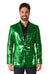 Suitmeister | Pailletten Grün | Glitzerjacke Grün | Grüner Blazer für Herren
