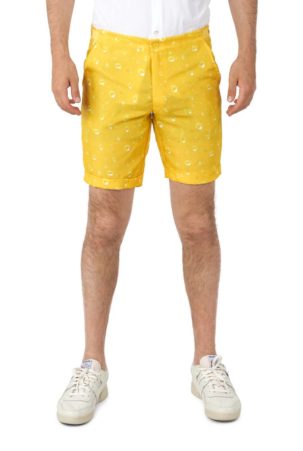 Suitmeister | Sommer Premium Biergelb | Hose + Sakko + Krawatte mit Bieröffner