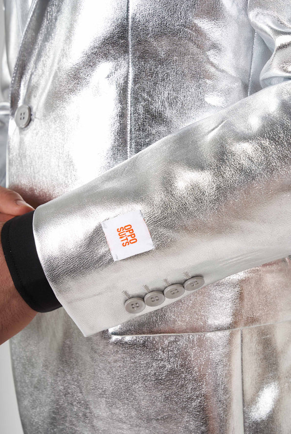 Opposuits | Glänzendes Silber | Herrenanzug | Herrenanzug Silber