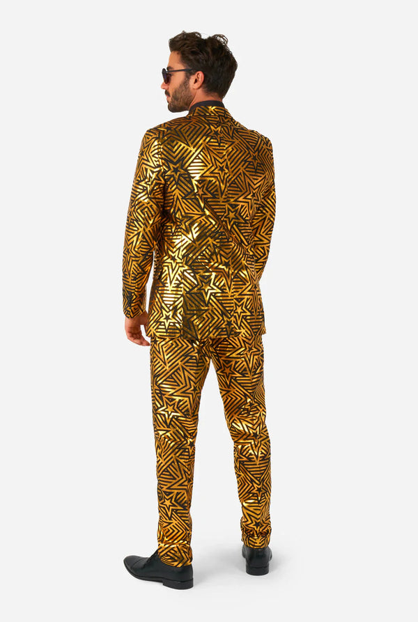 Opposuits | Goldener Geo-Stern | Herrenanzug | Goldener Herrenanzug