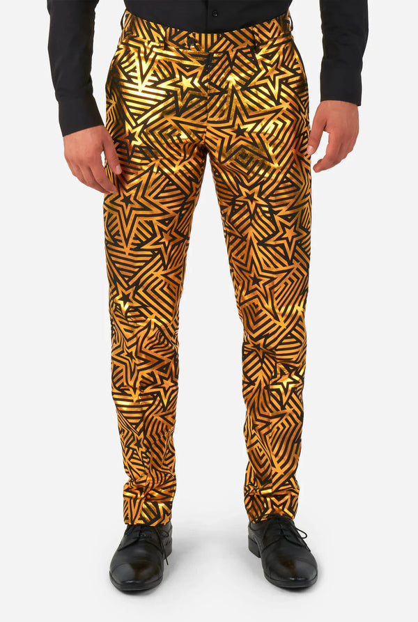 Opposuits | Goldener Geo-Stern | Herrenanzug | Goldener Herrenanzug