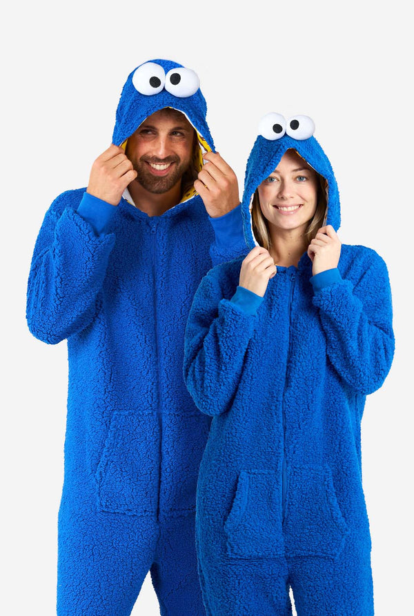 Opposuits | Krümelmonster-Onesie | Unisex | Für Erwachsene | Sesamstraße™