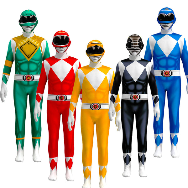 Power Rangers Kostüm – Für Kinder & Erwachsene – Verschiedene Farben