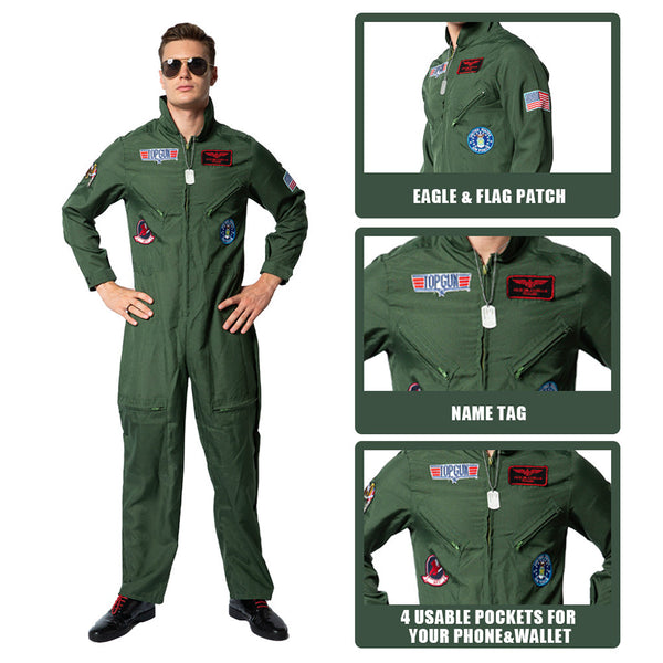 Top Gun Pilotenkostüm – Für Kinder &Erwachsene