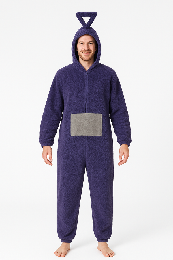 Teletubbies Onesie-Kostüm/Pyjama – Verschiedene Größen und Farben – Für Kinder und Erwachsene
