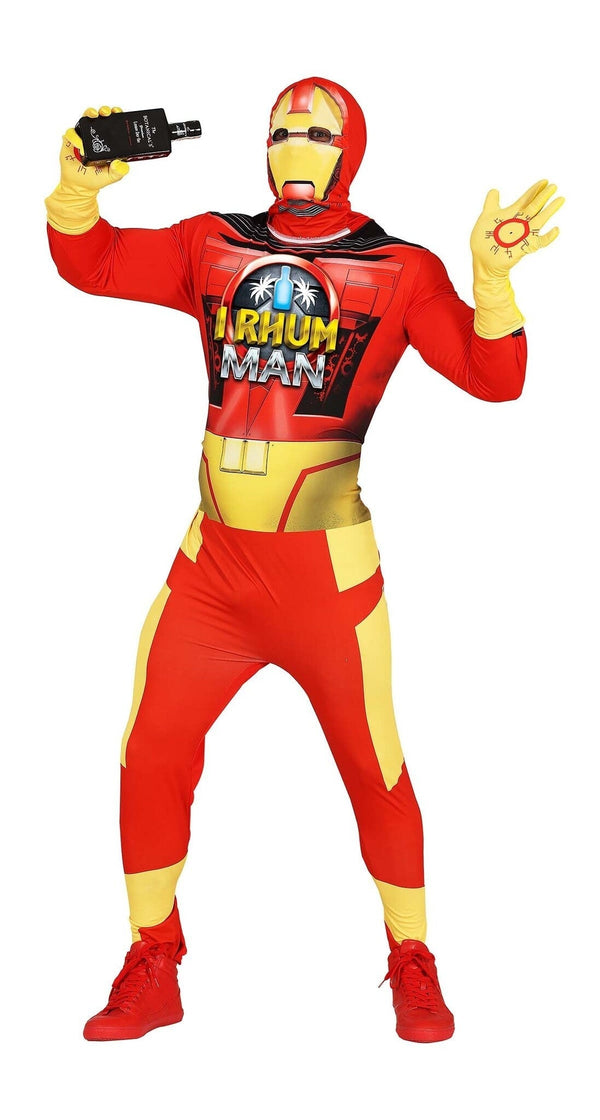 Irhum Man Kostüm für Herren – Humorvoller Superheldenanzug (Parodie)