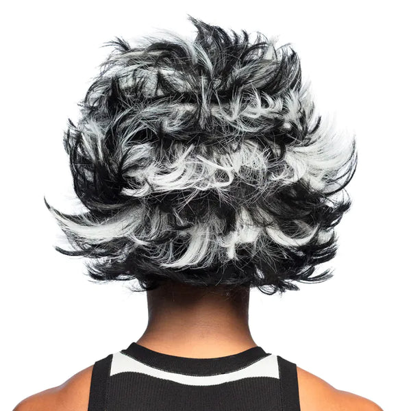 Wild Hair Perücke | Wilde Wanda | Schwarz/Weiß
