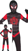 Spider-Man-Kostüm Schwarz/Rot für Jungen – mit Maske