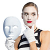 Gesichtsmaske Mime - Verschiedene Farben | Weiß, Schwarz, Silber oder Gold