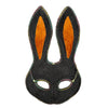 Halbmaske Mystery Bunny | Schwarz