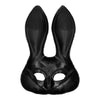 Halbmaske Mystery Bunny | Schwarz
