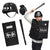 SWAT-Polizei-Set für Kinder (Helm, 40 cm Schild, 40 cm Schlagstock und 8,5 cm Granate)