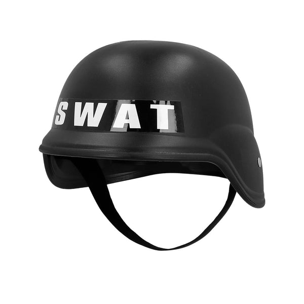 SWAT-Polizei-Set für Kinder (Helm, 40 cm Schild, 40 cm Schlagstock und 8,5 cm Granate)