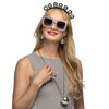 Disco-Set (Stirnband, Partybrille, Halskette, Ring und Ohrringe)