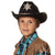 Kinder Sheriffhut | Schwarz, Braun oder Weiß