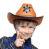 Kinder Sheriffhut | Schwarz, Braun oder Weiß