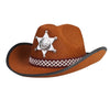 Kinder Sheriffhut | Schwarz, Braun oder Weiß