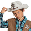 Kinder Sheriffhut | Schwarz, Braun oder Weiß