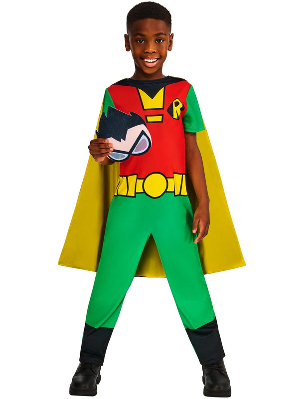 Teen Titans Go Robin-Kostüm für Kinder | Overall, Umhang &amp; Maske