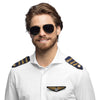 Piloten-Set (Partybrille, Abzeichen und Schulterpolster)